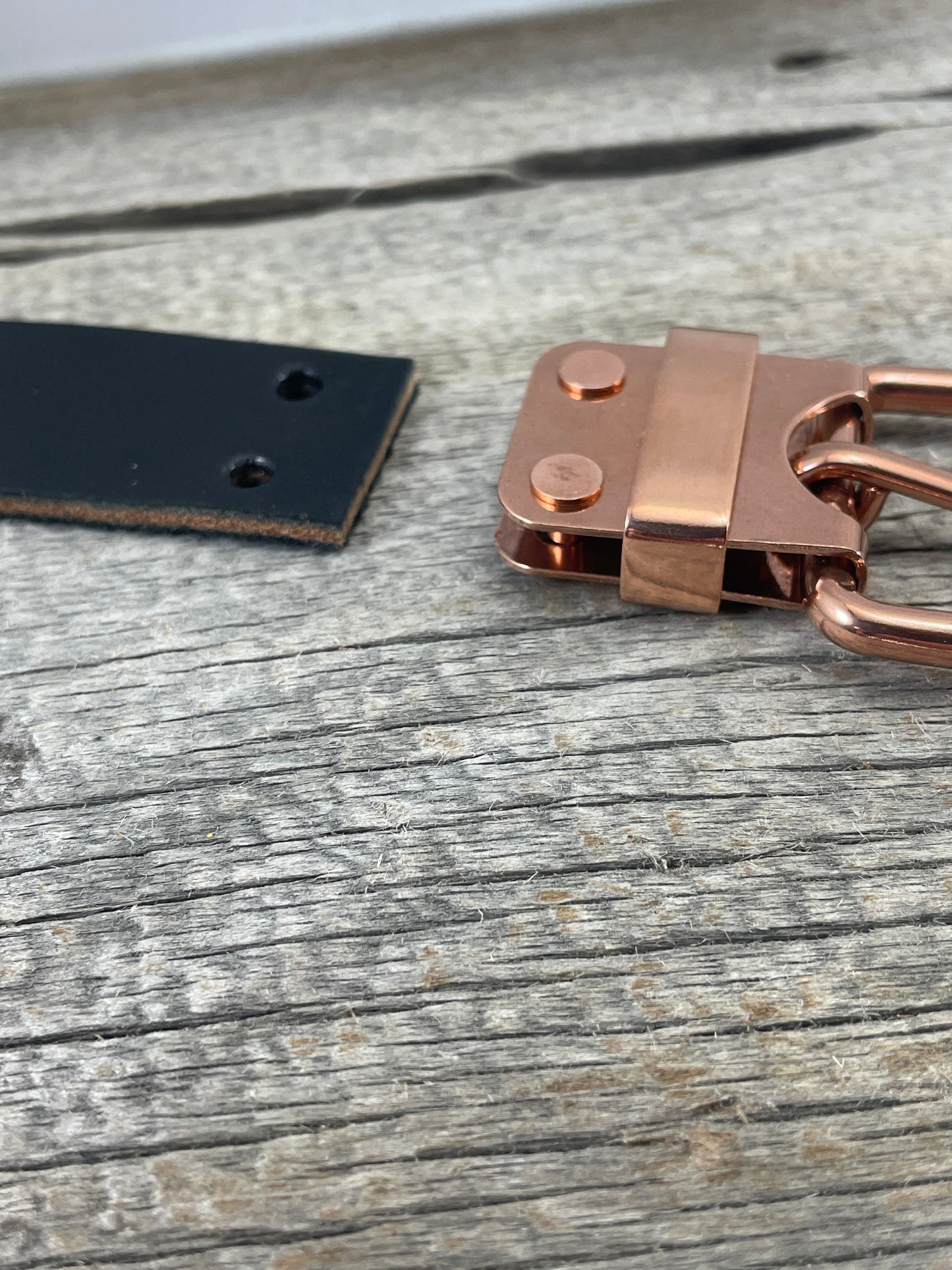 FLEX(CB-01)72 - Solid Copper Belt-Plate Buckle on WeatherFlex Waterproof Belt Strap 72"