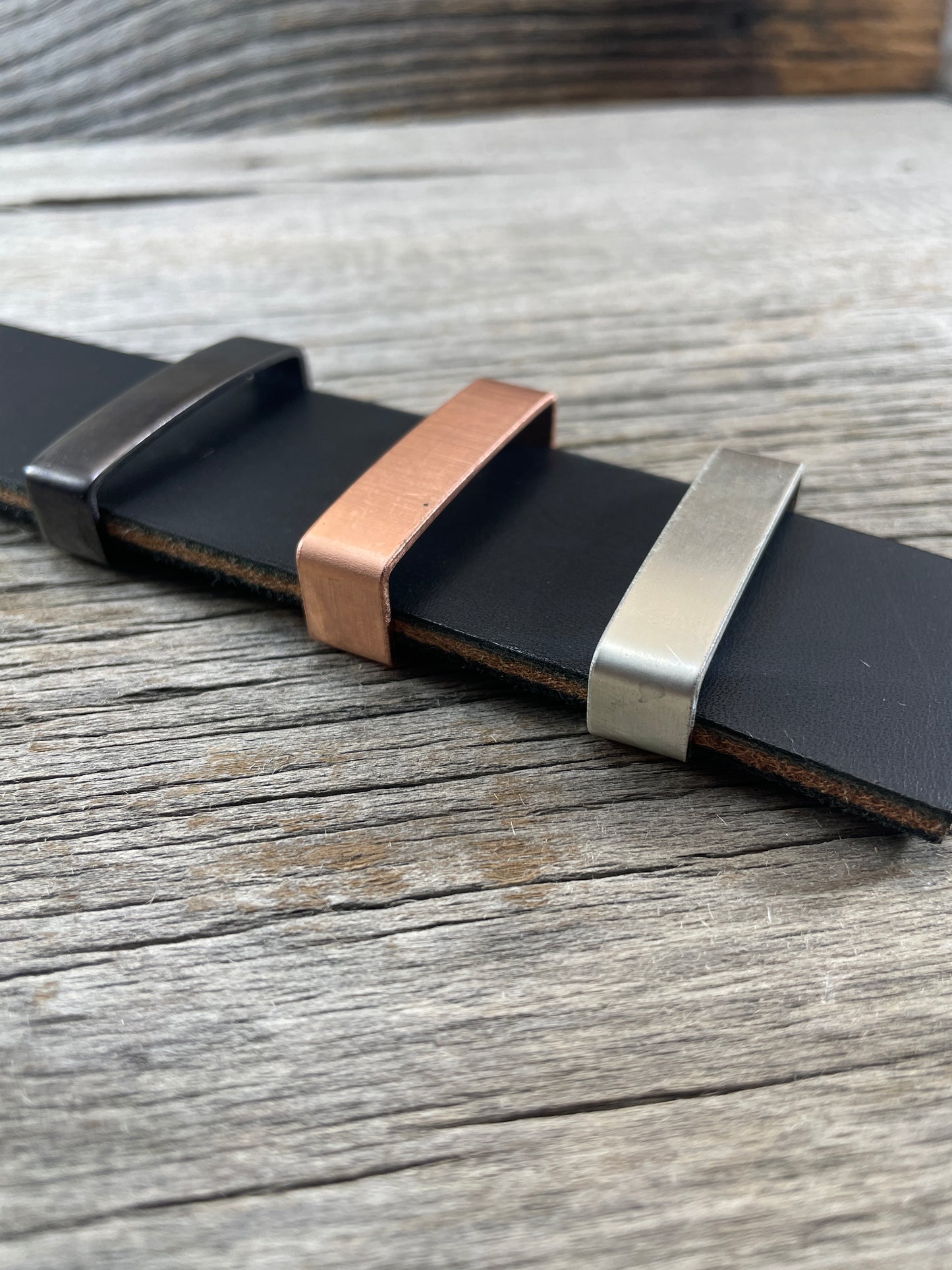 Belt Keeper Loops - Silver - Copper - Gunmetal