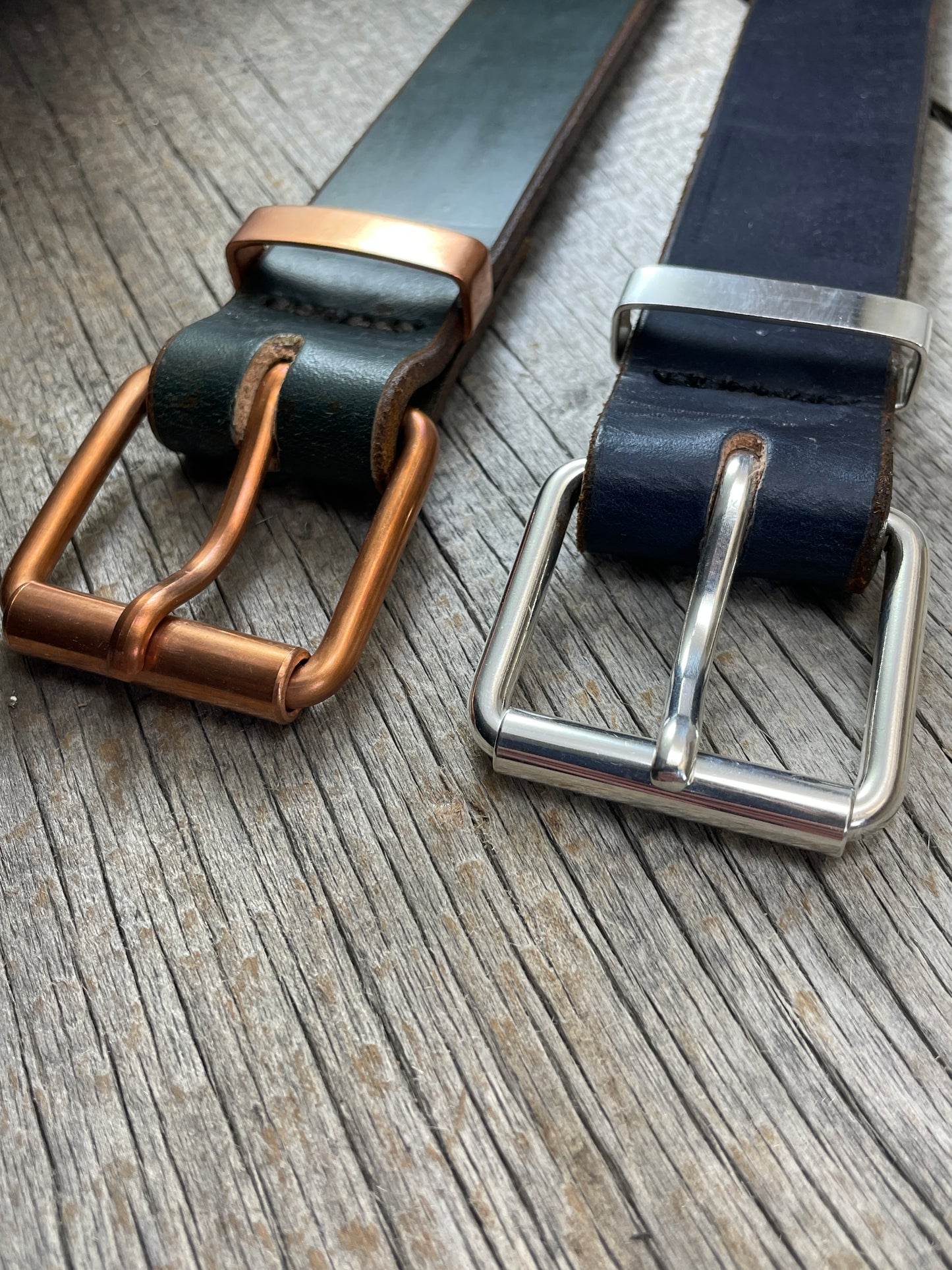 Copper Roller Buckle Set - Solid Copper Buckle and Copper Keeper