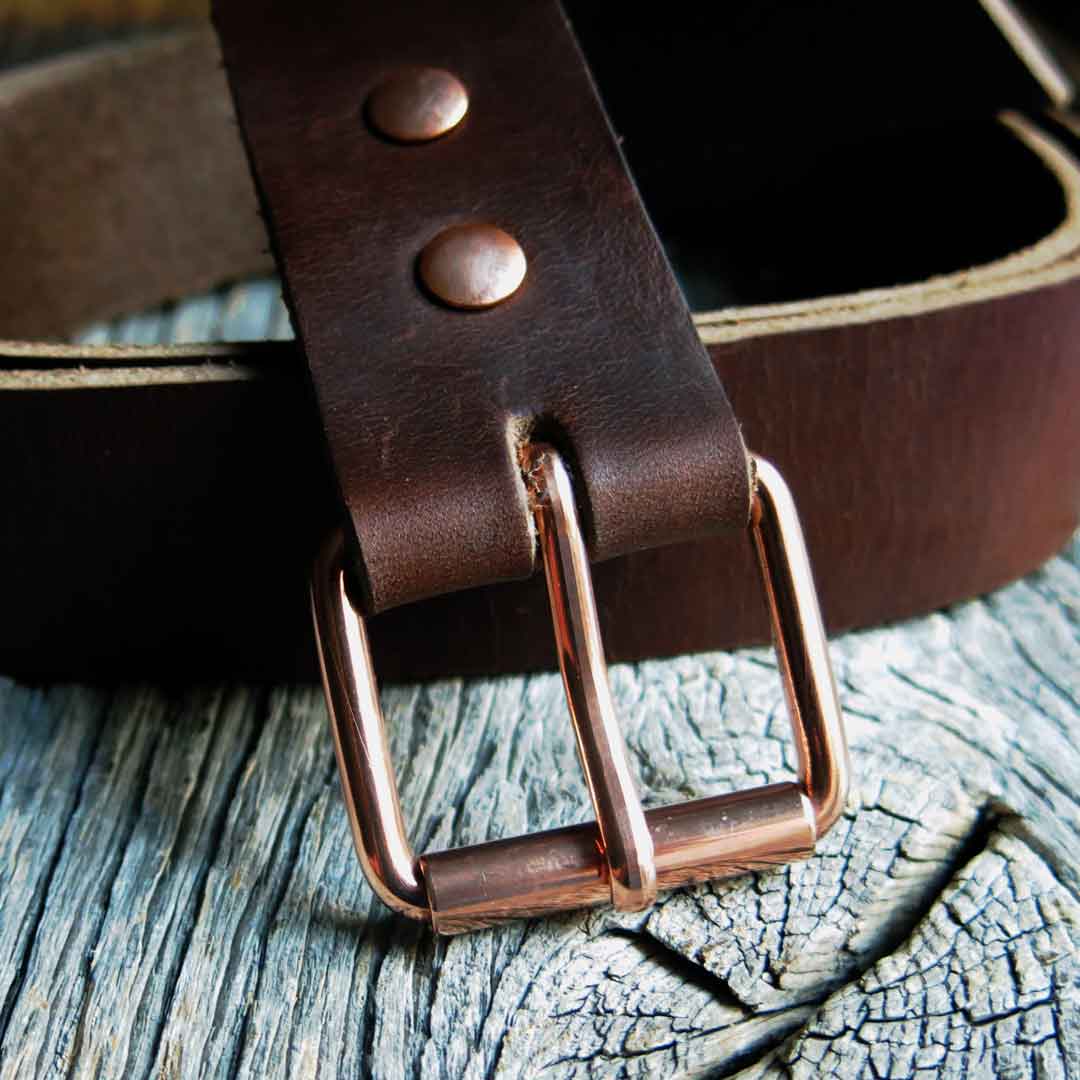Copper Belt Buckle - Solid Copper - USA Made