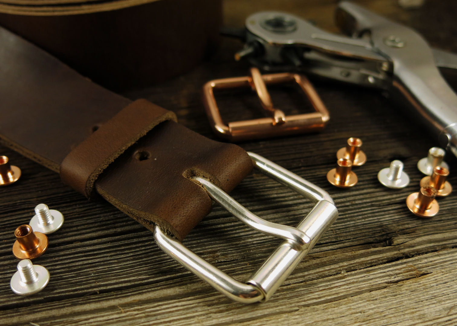 Custom Belt Buckles - Mens Leather Belts Metal Some Art Oval / Copper