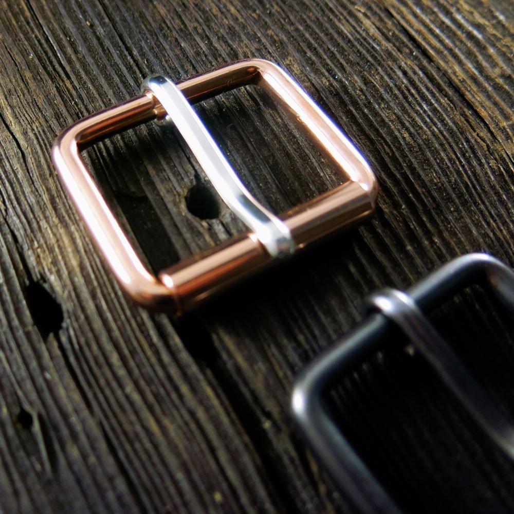 Copper Belt Buckle w Sterling Silver Prong