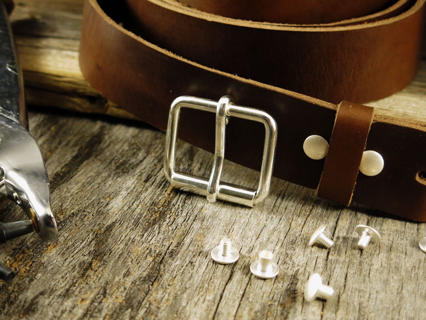 Belt Making Kit - Solid Sterling Silver Buckle