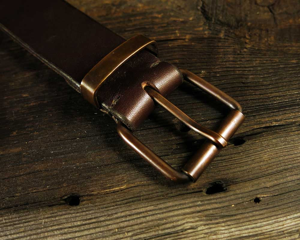 Copper Buckle Set - Solid Copper Buckle and Matching Copper Keeper - MTO(Made to Order)