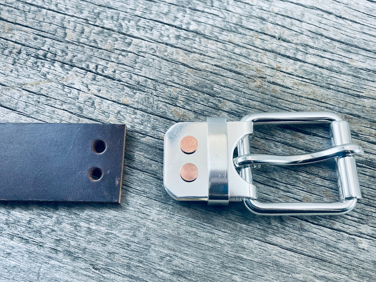 FLEX(SB-01)72 - Sterling Silver Belt-Plate Buckle on WeatherFlex Belt Strap 72"