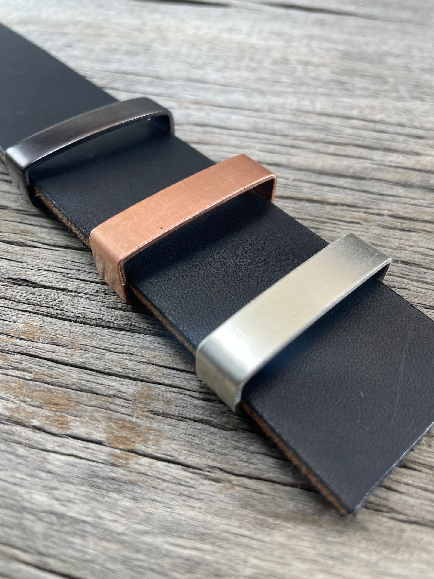 Belt Keeper Loops - Silver - Copper - Gunmetal