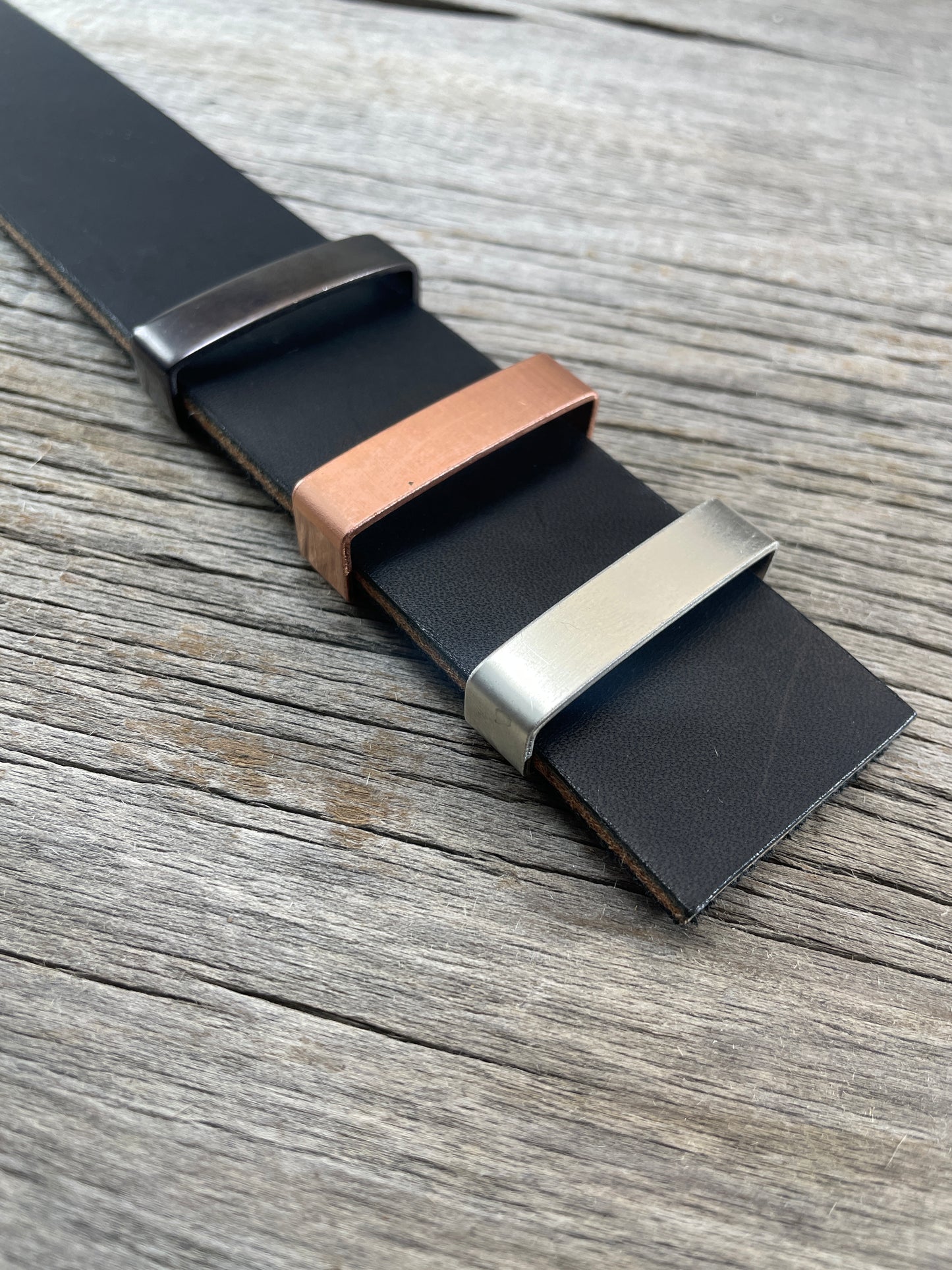 Belt Keeper Loops - Silver - Copper - Gunmetal