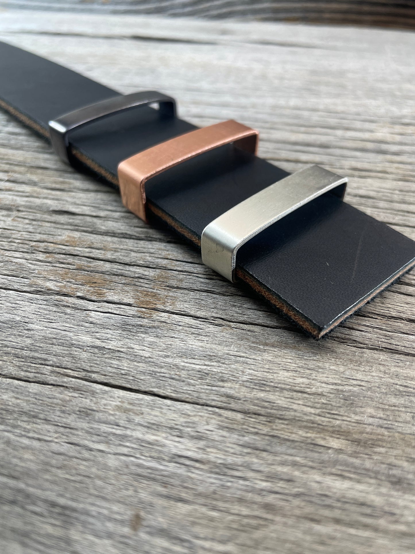 Belt Keeper Loops - Silver - Copper - Gunmetal