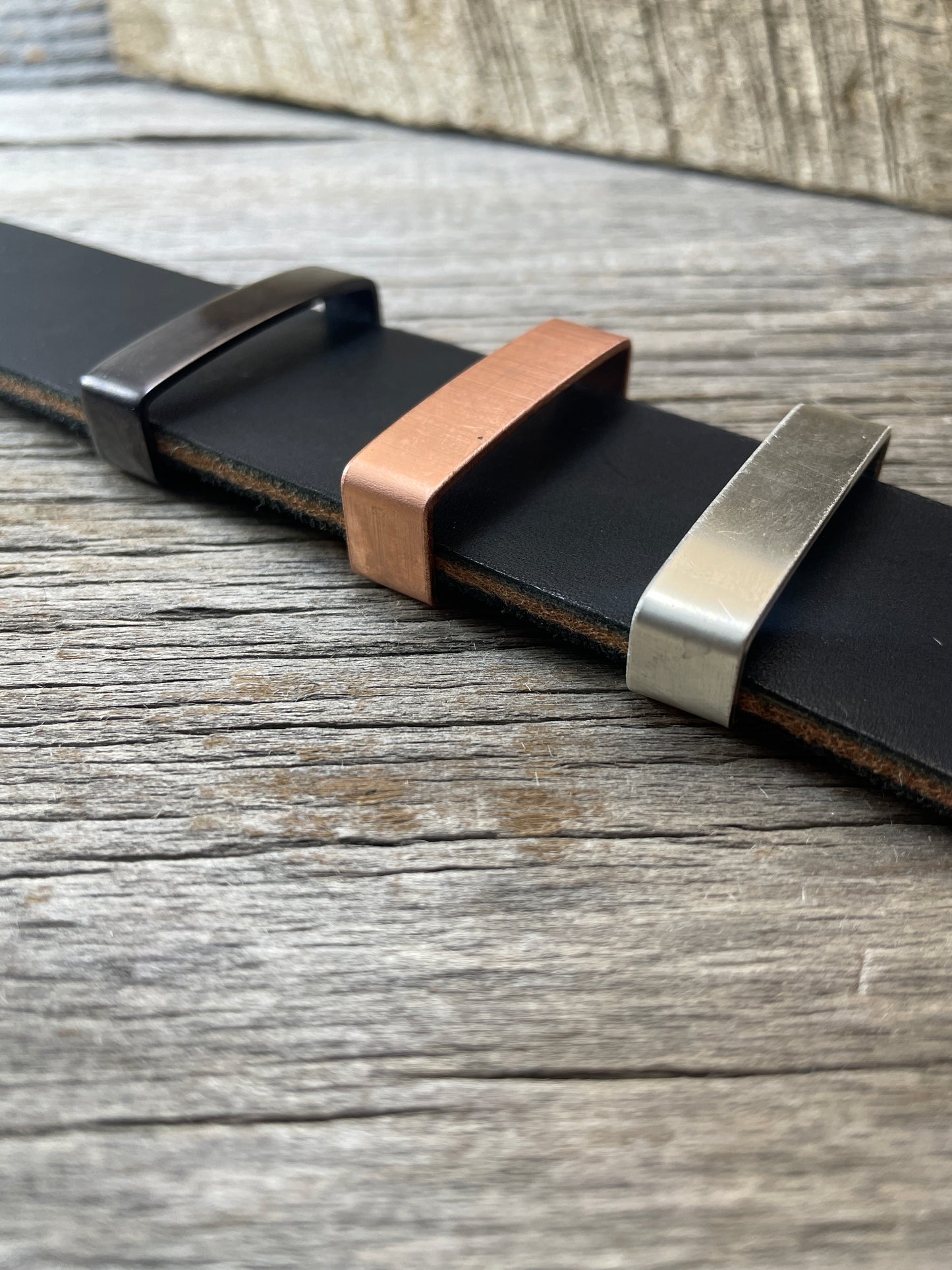 Belt Keeper Loops - Silver - Copper - Gunmetal