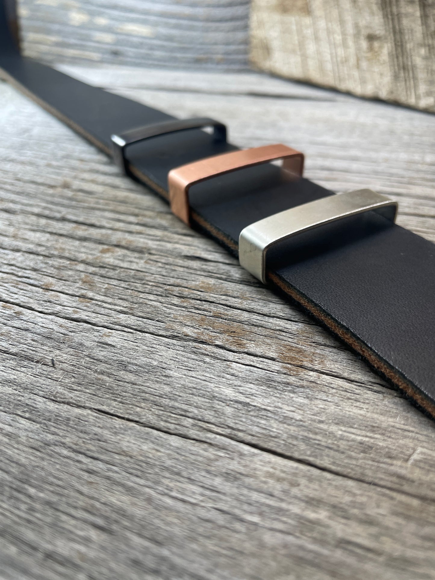 Belt Keeper Loops - Silver - Copper - Gunmetal