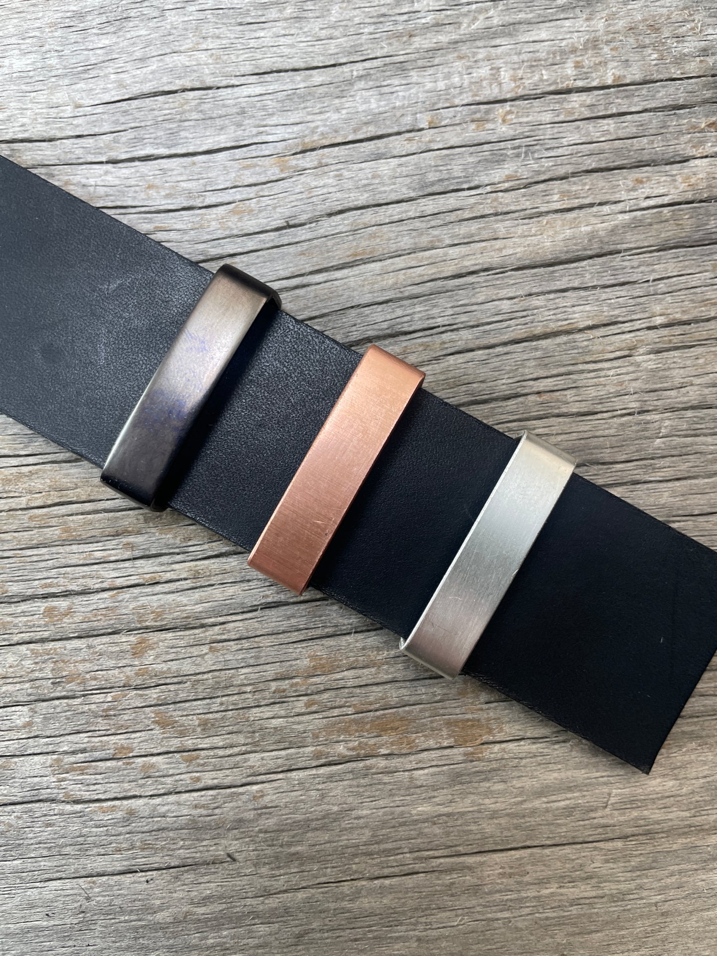 Belt Keeper Loops - Silver - Copper - Gunmetal