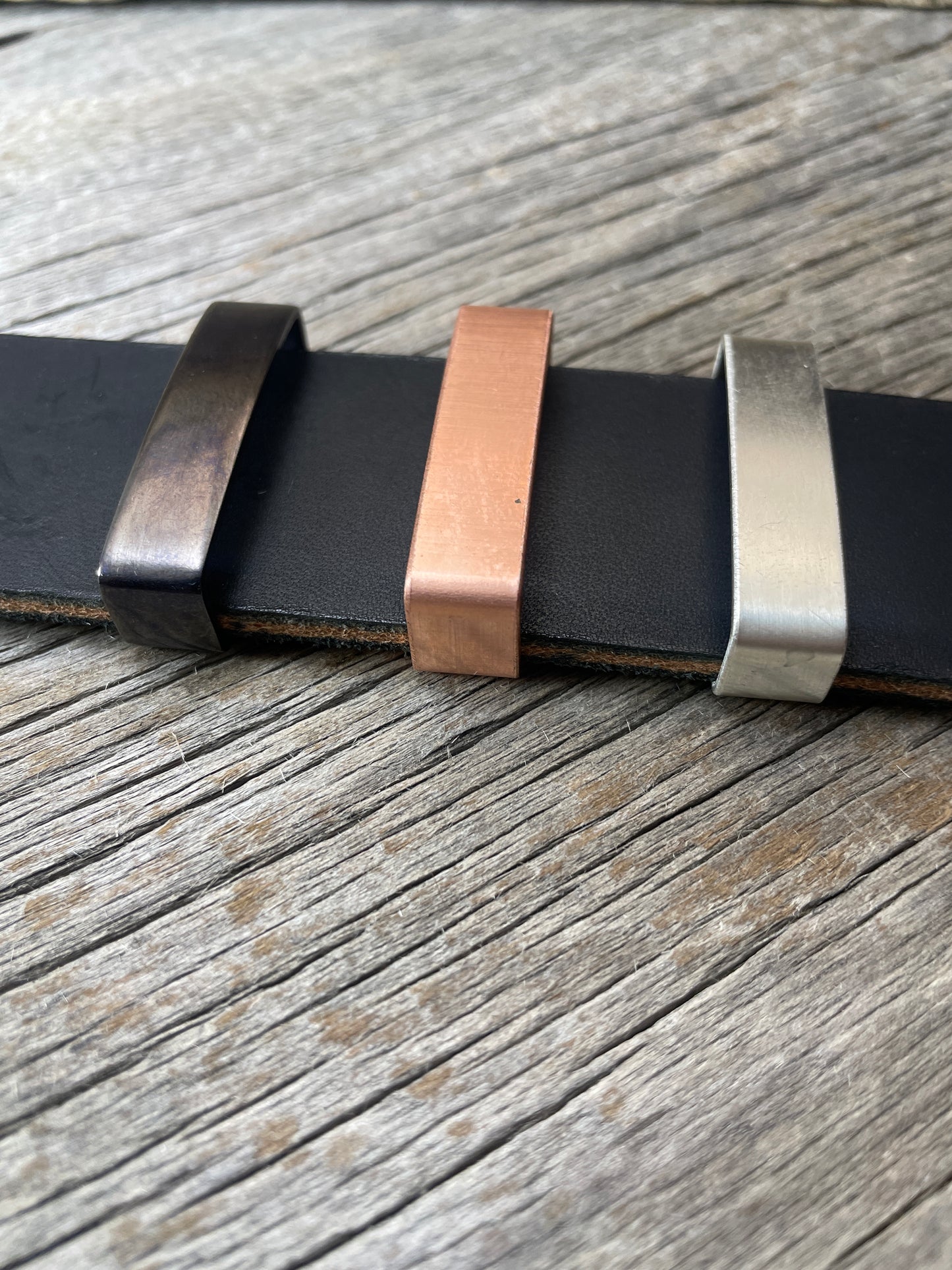 Belt Keeper Loops - Silver - Copper - Gunmetal