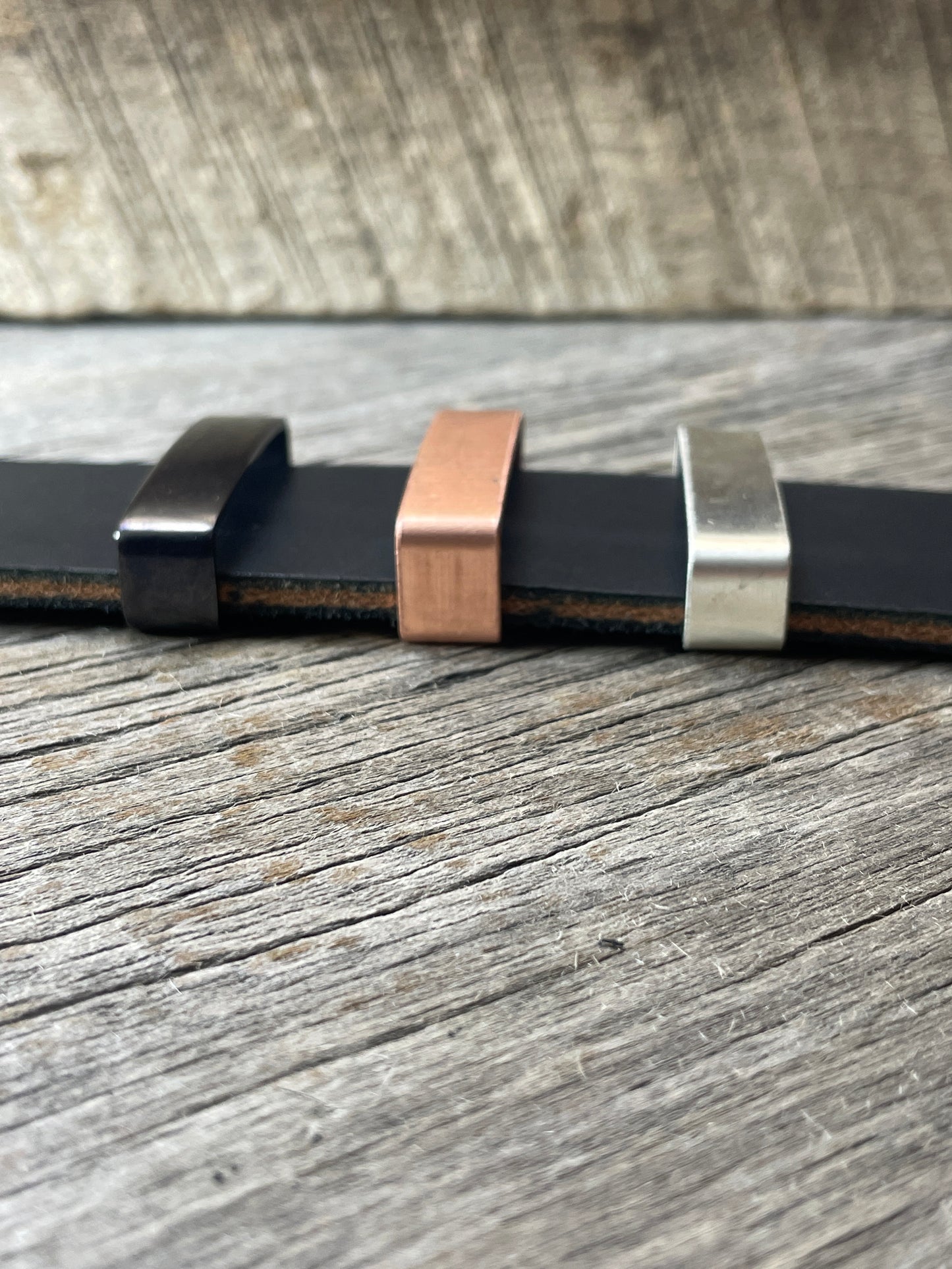 Belt Keeper Loops - Silver - Copper - Gunmetal
