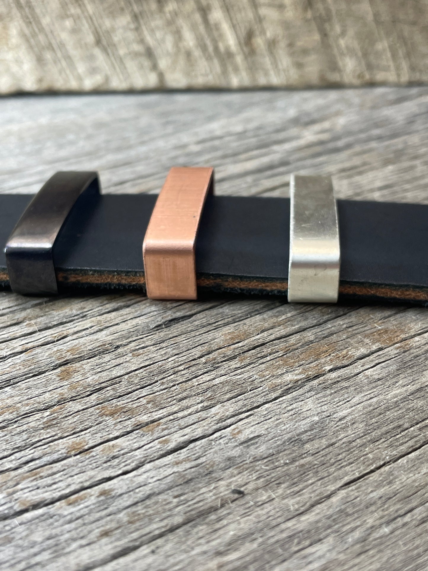 Belt Keeper Loops - Silver - Copper - Gunmetal