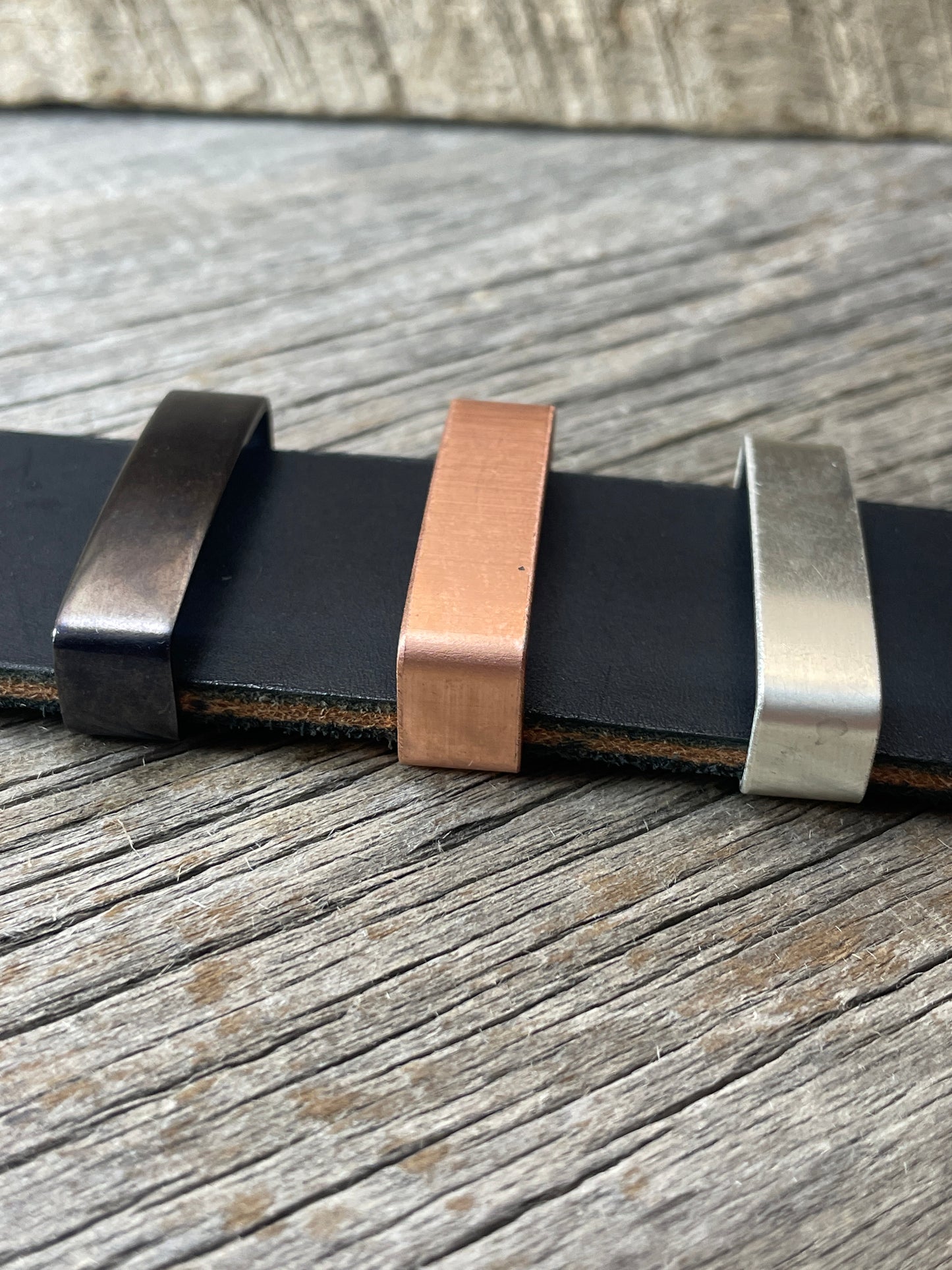 Belt Keeper Loops - Silver - Copper - Gunmetal