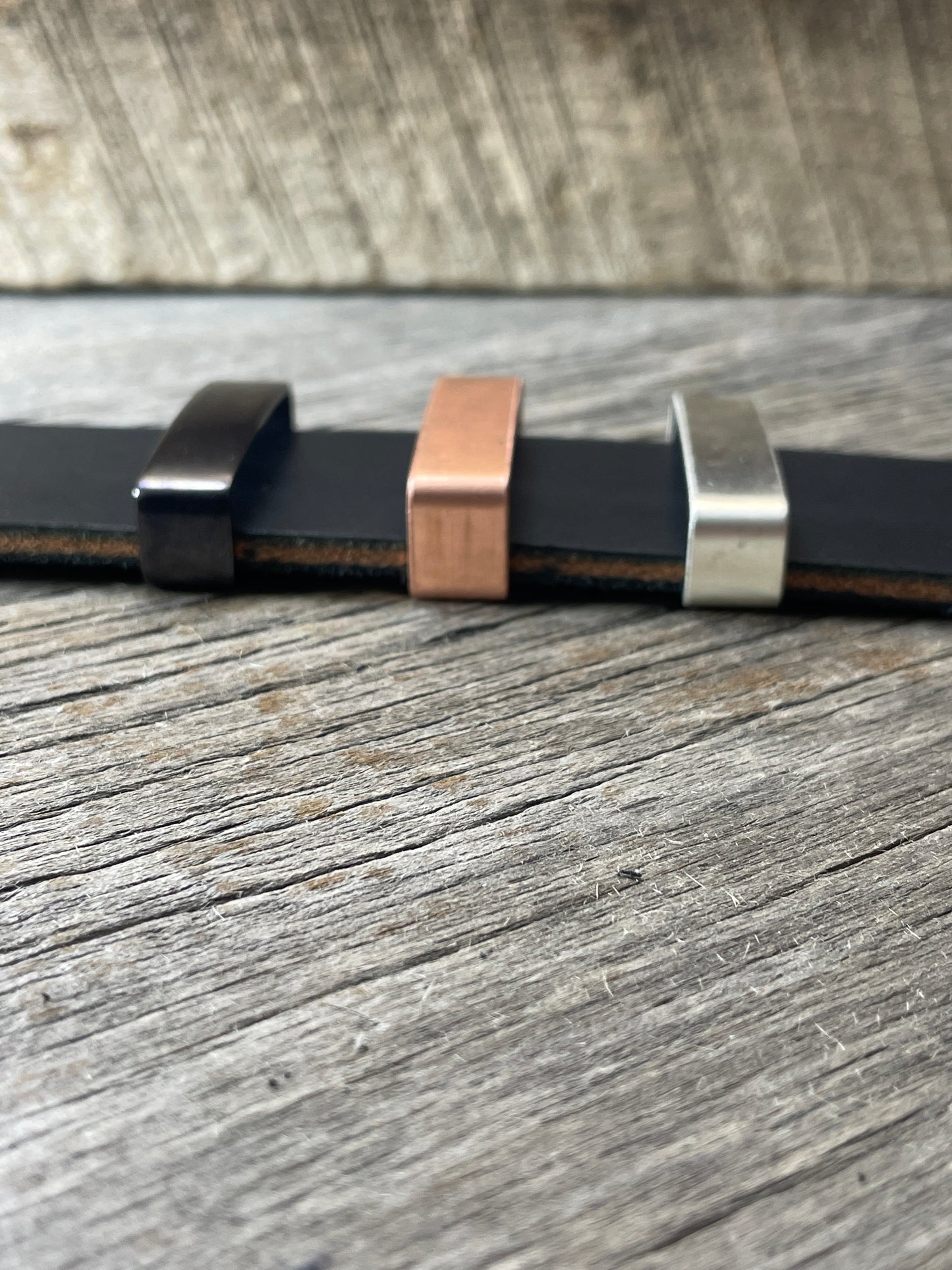 Belt Keeper Loops - Silver - Copper - Gunmetal