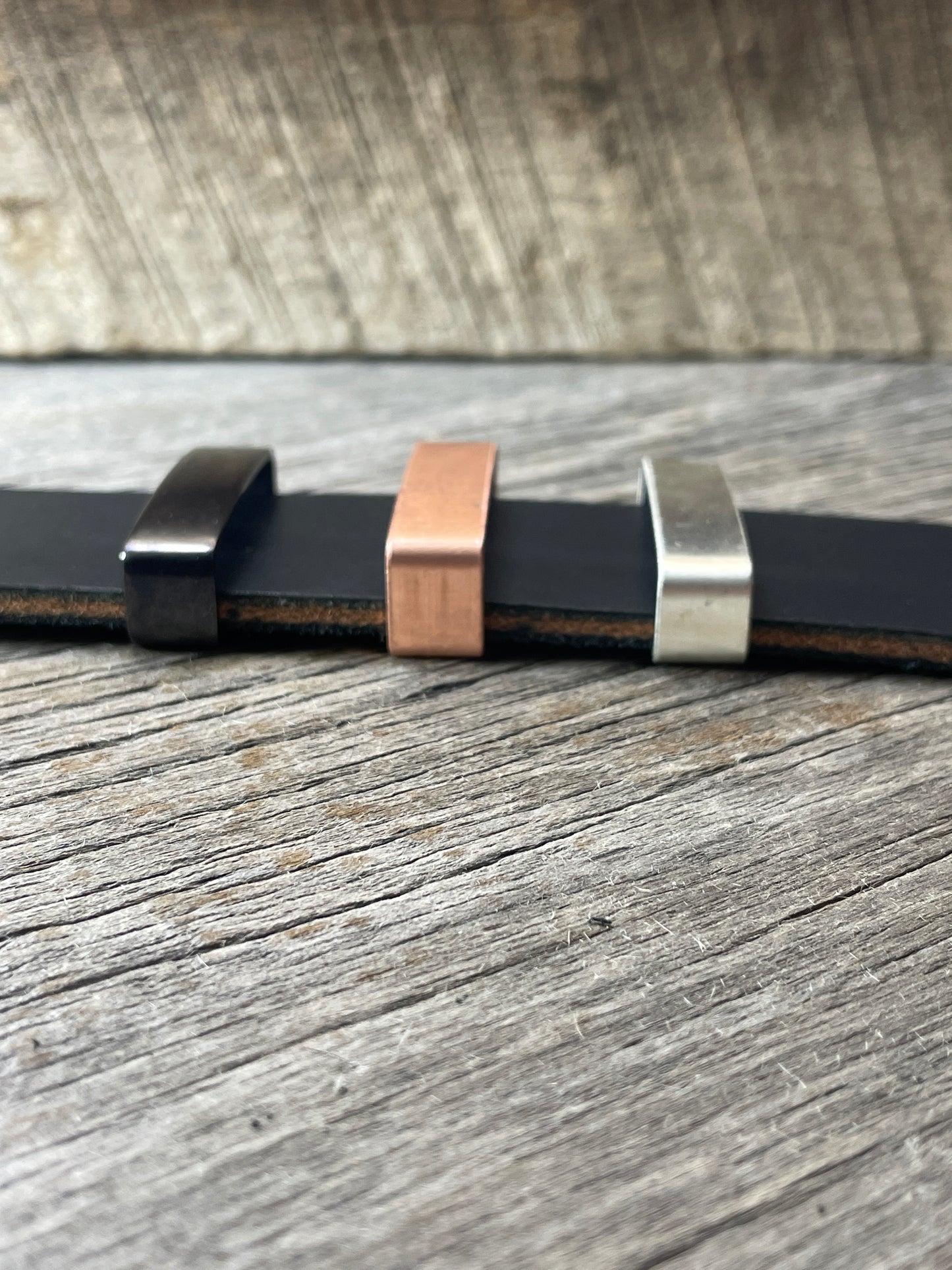Belt Keeper Loops - Silver - Copper - Gunmetal