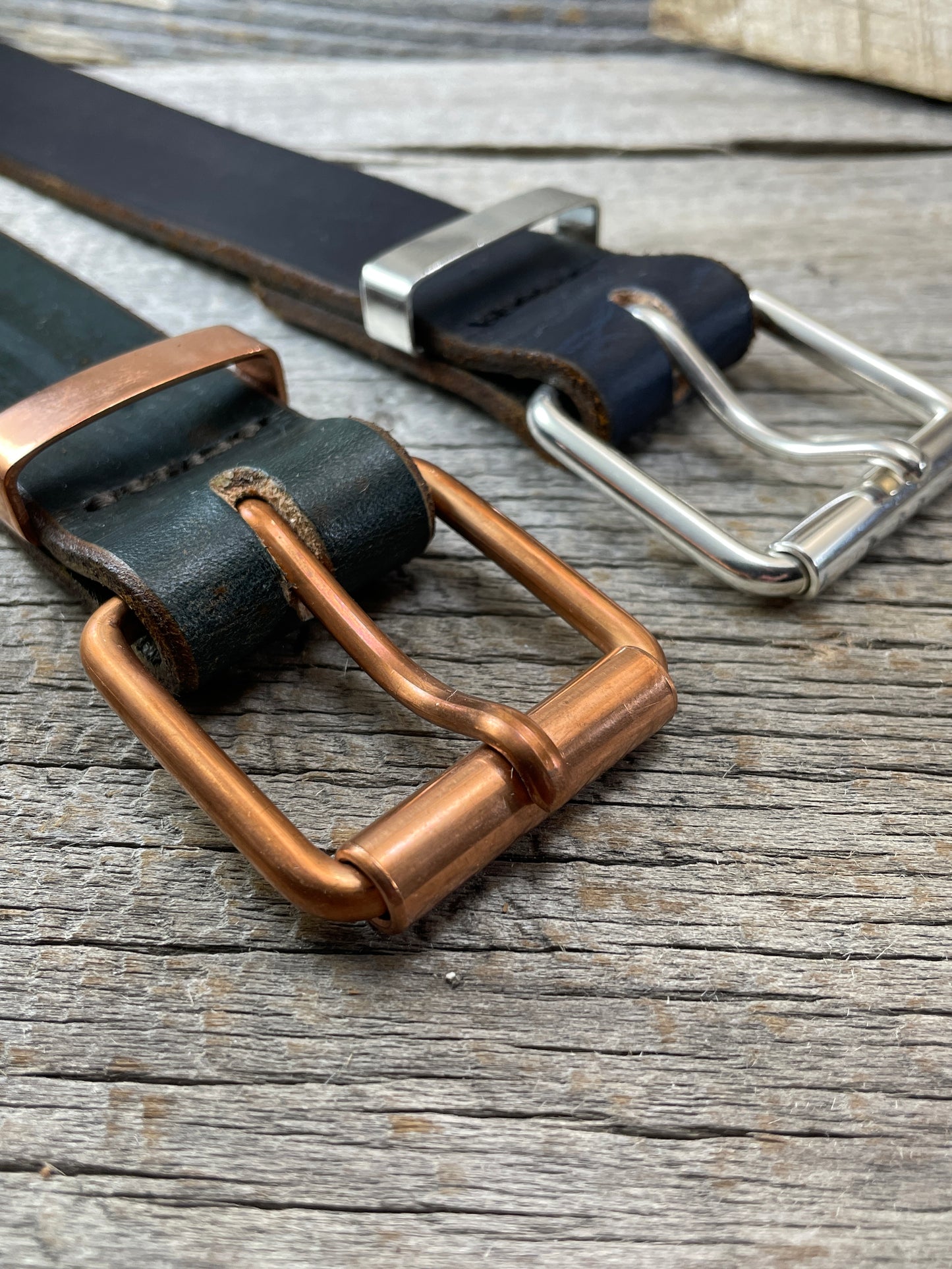 Sterling Silver Roller Buckle Set
