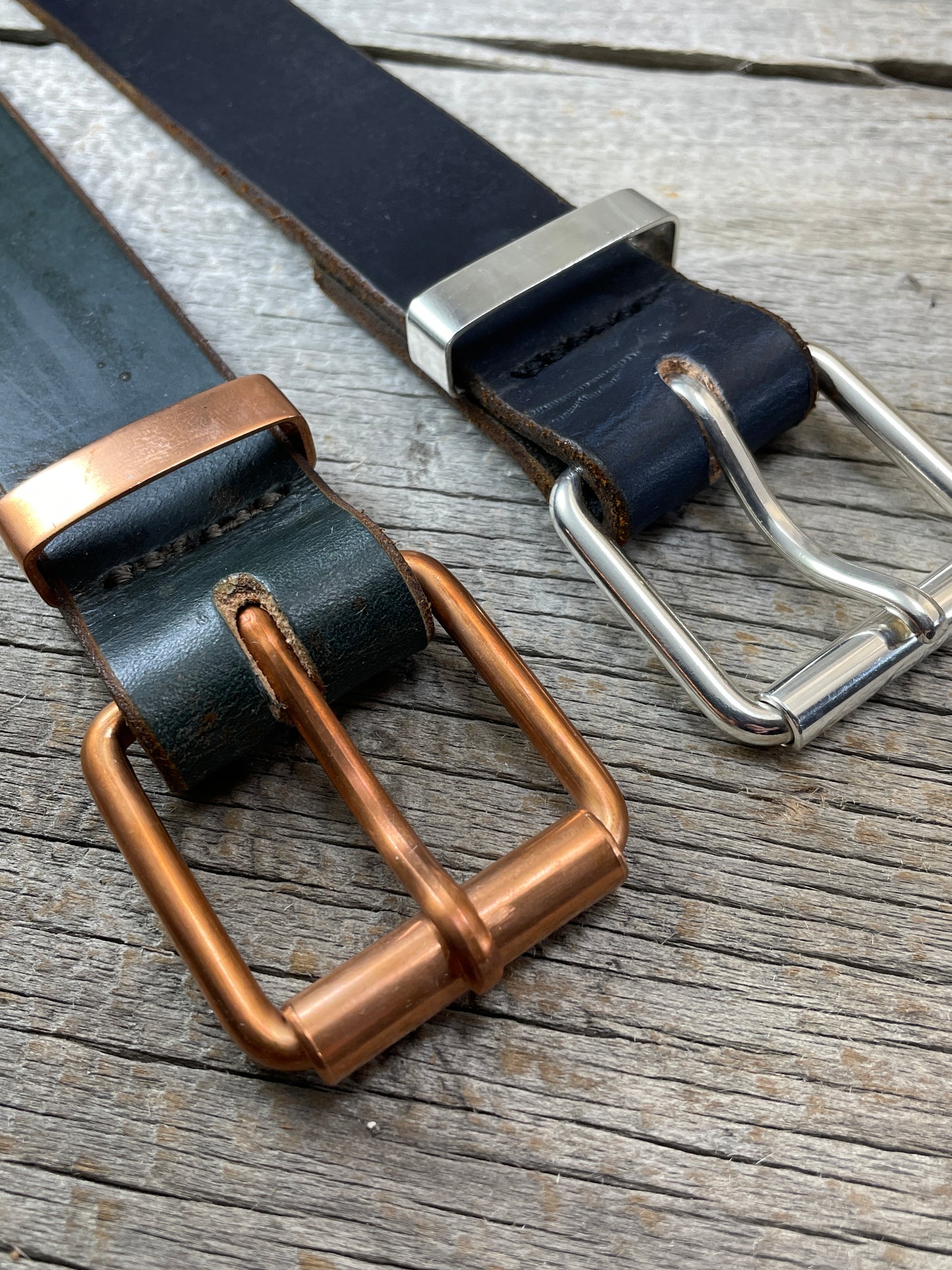 Sterling Silver Roller Buckle Set
