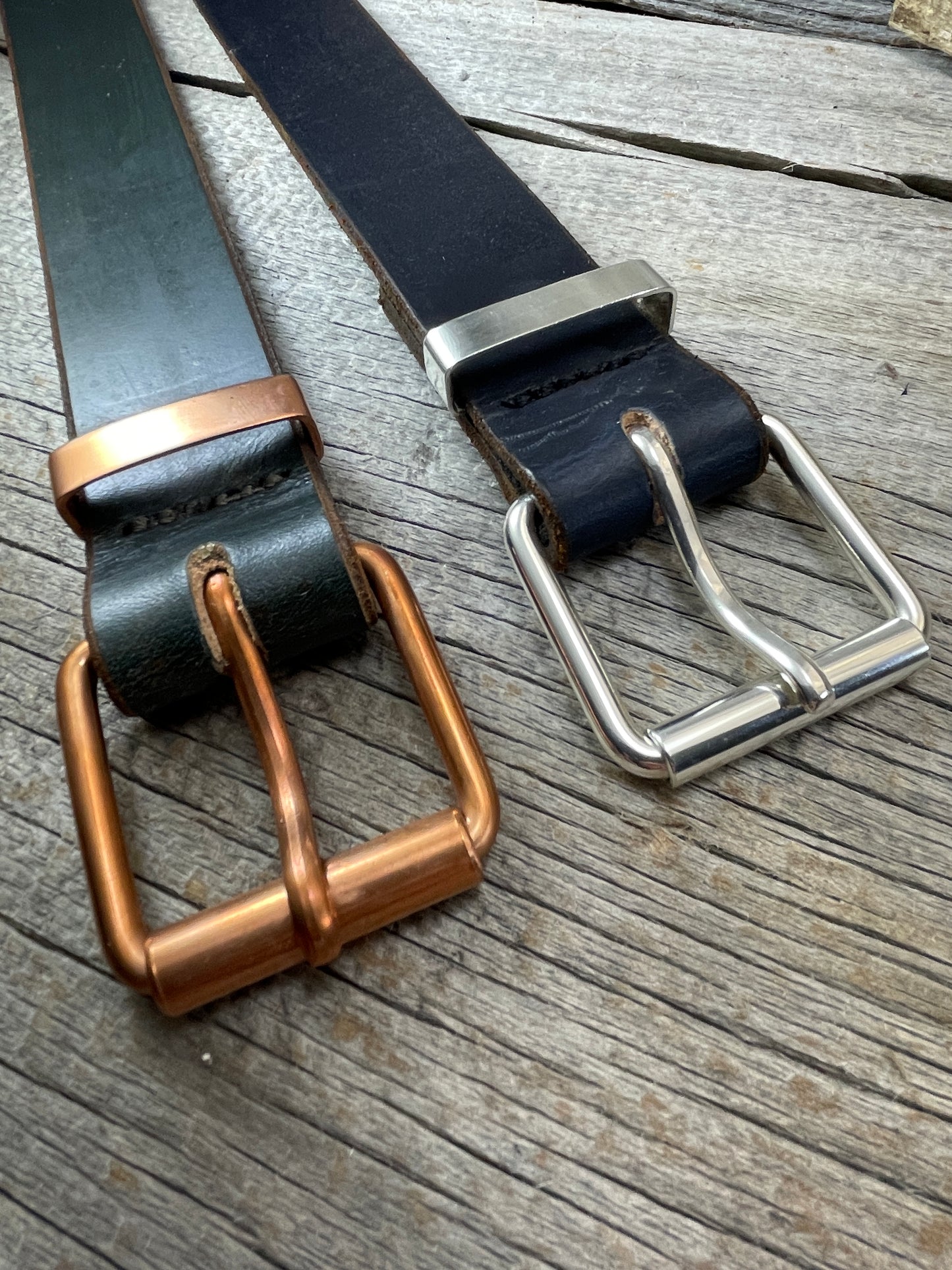 Sterling Silver Roller Buckle Set