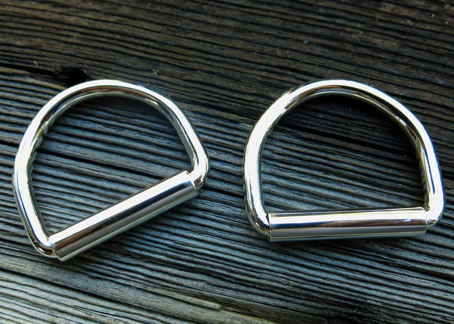STERLING Silver D-Rings - Set of 2 - Custom Made