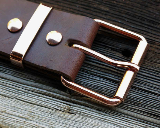 NEW Extra Strong - Copper Belt Buckle - All Sizes Available