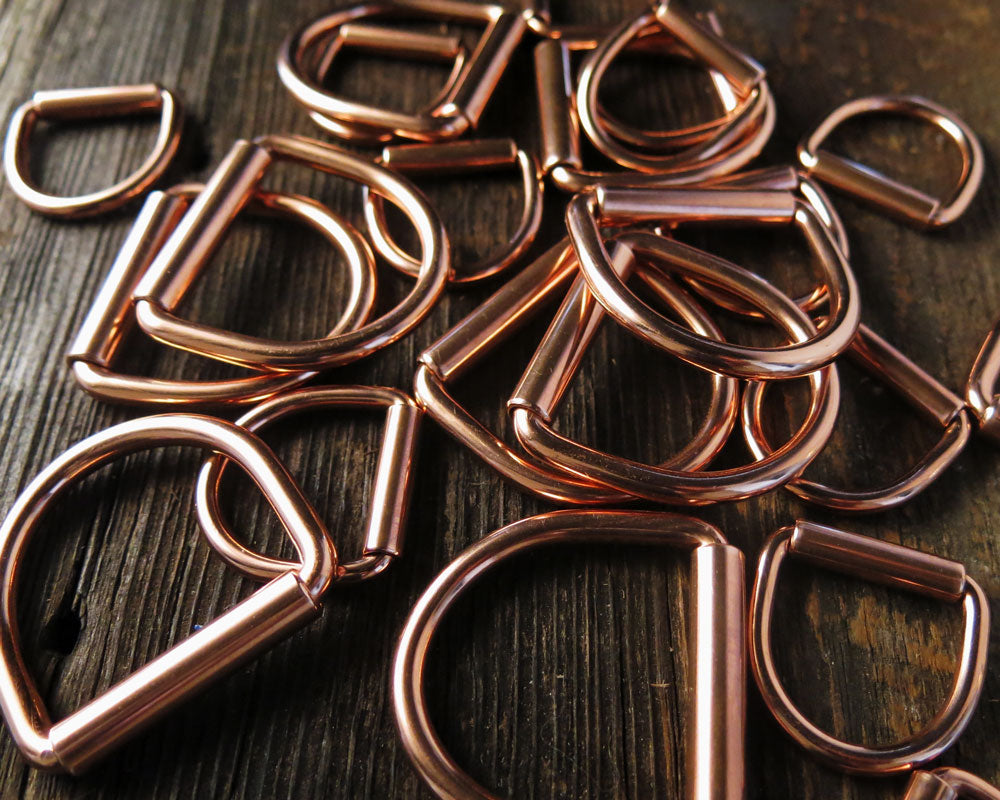 Copper D-Rings - All Widths Available