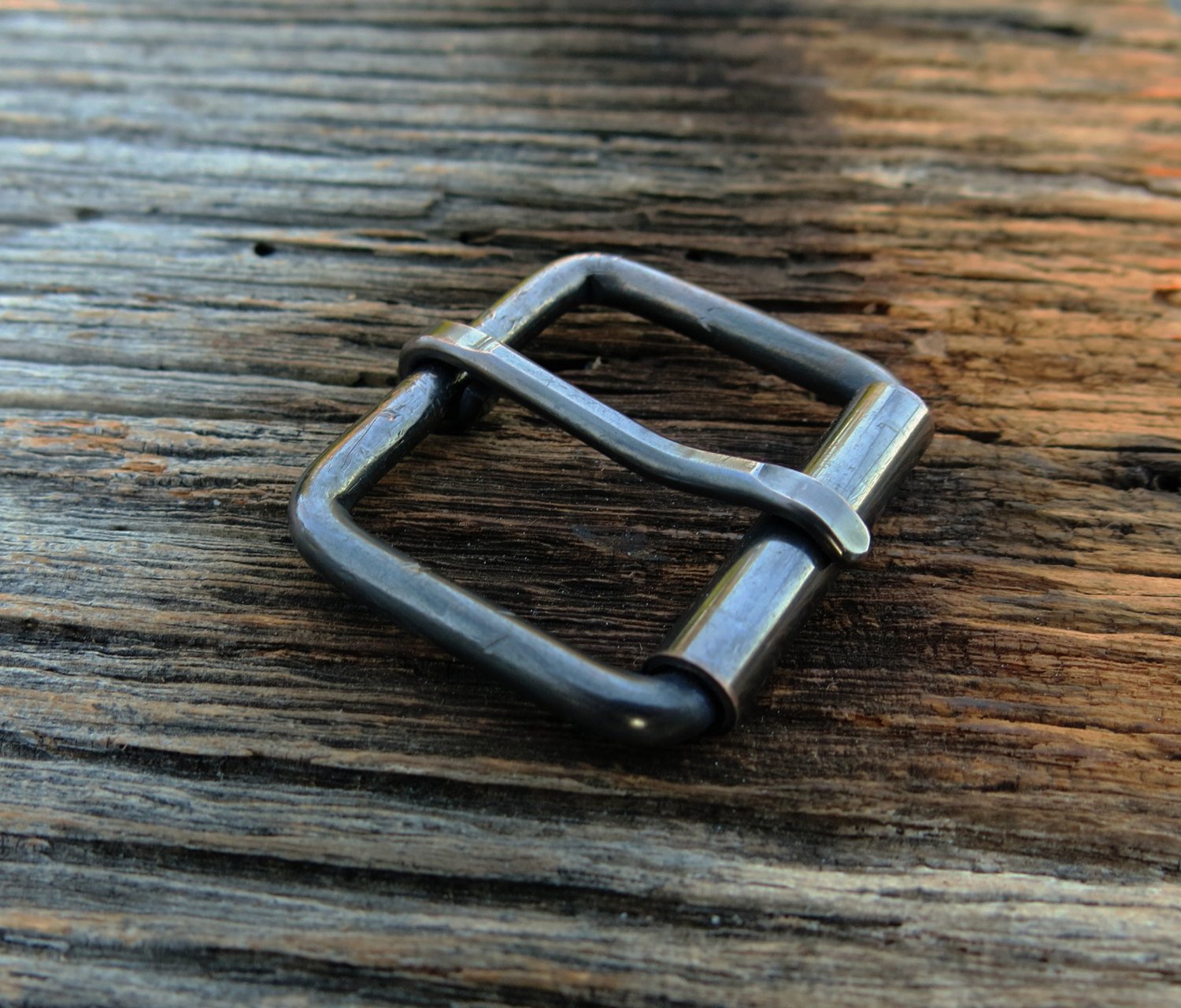 Gun Metal Blue Copper Belt Buckle-Solid Copper