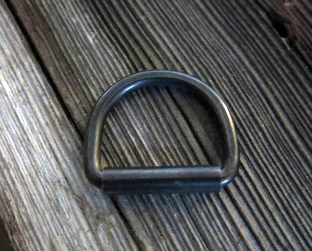 Gun Metal Blue Copper D-Ring- Set of 2