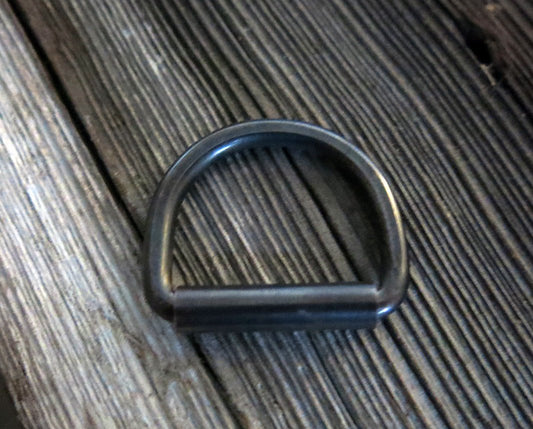 Gun Metal Blue Copper D-Ring- Set of 2