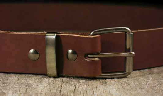 Copper Belt Keeper - Gun Metal - Belt Keeper Loop