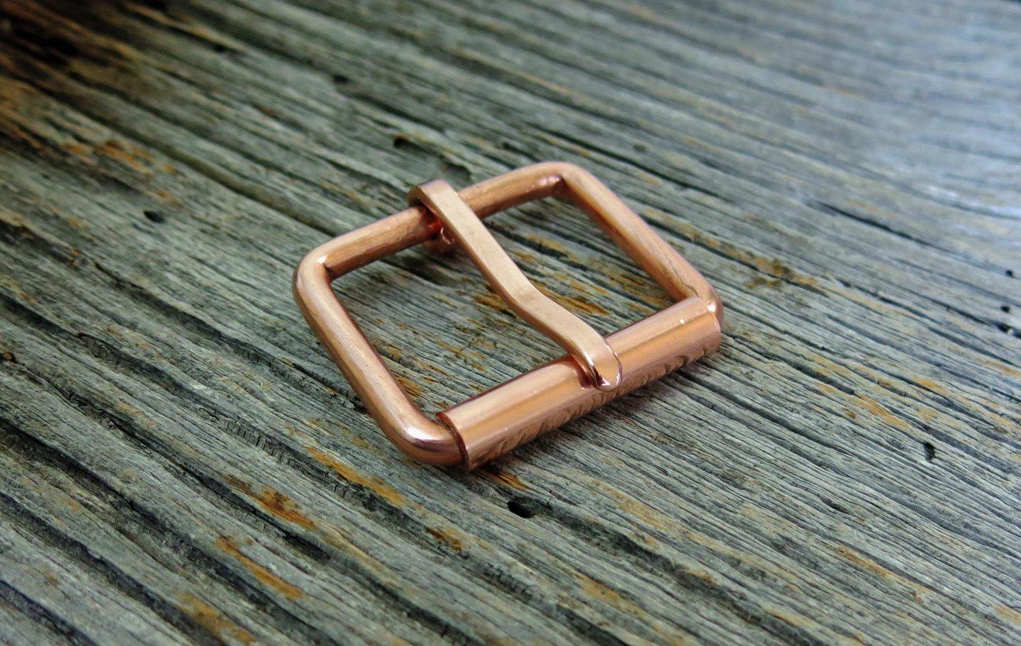 SET of 5 - Extra Strong COPPER Buckles - Handmade