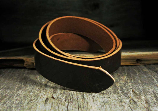 Horween Dublin Leather Strap-Dark Brown 10 oz-All Widths