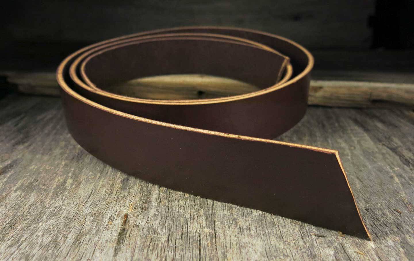 Herman Oak Bridle Leather Belt Strap-Havana Brown