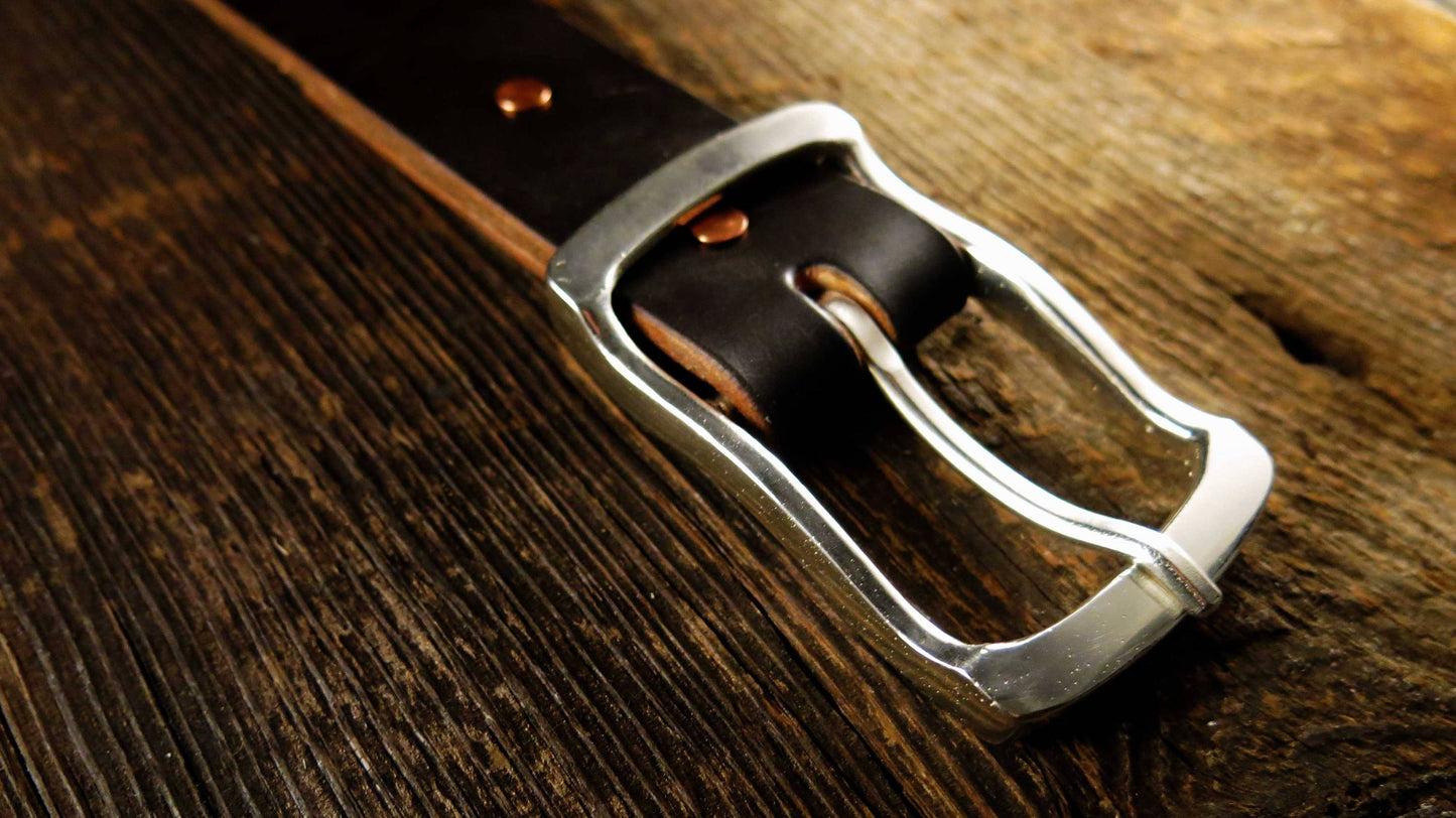 Sterling Silver Belt Buckle-Double Garrison-Solid Silver-Custom