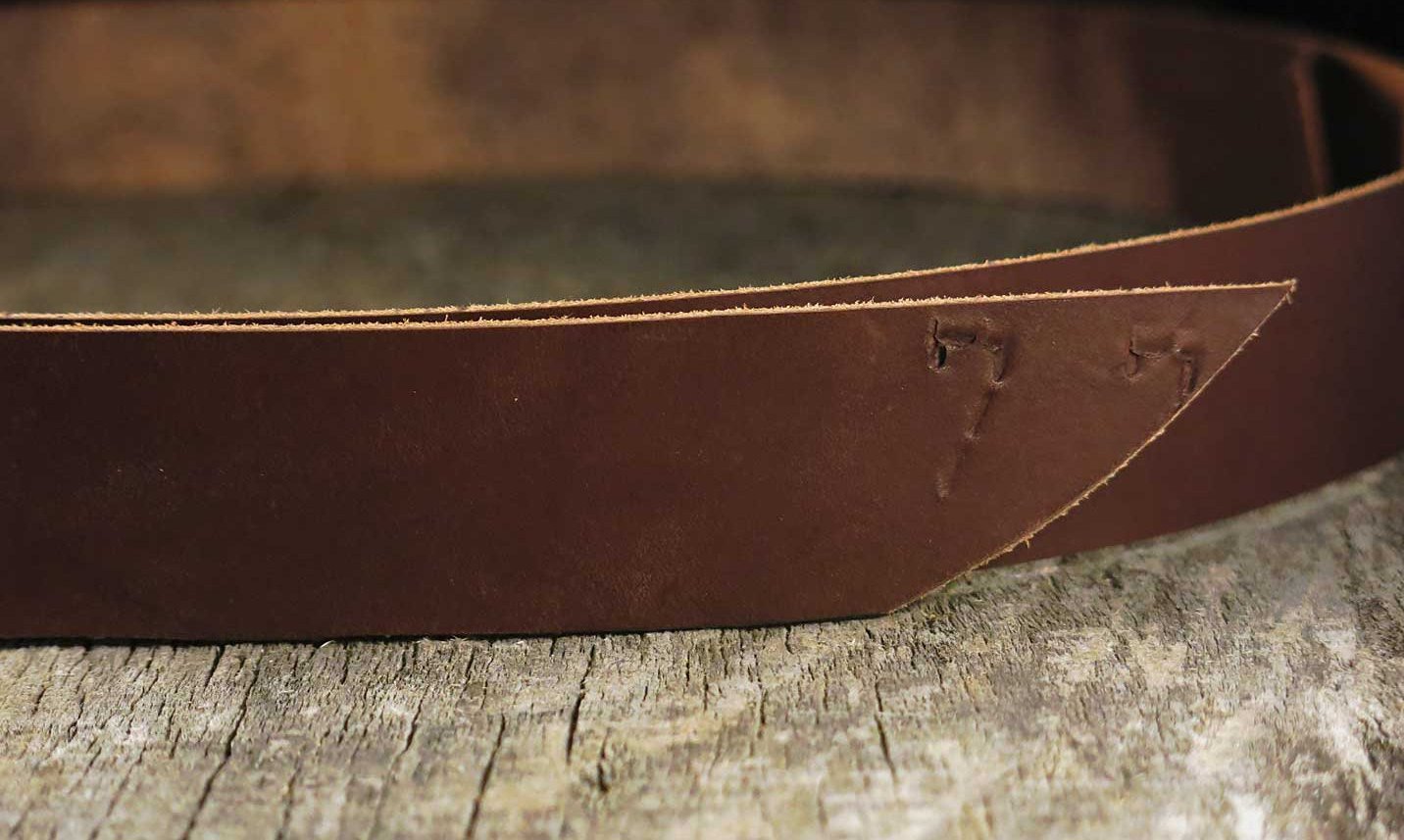 Saddle Skirting Tooling Leather-Havana Brown-Pre Made-Custom