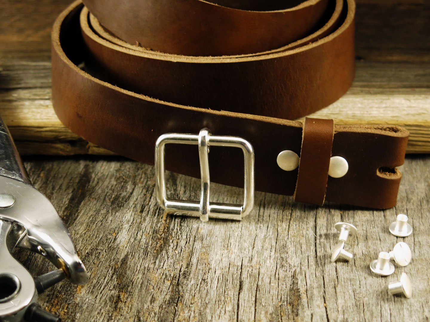 Belt Making Kit - Solid Sterling Silver Buckle