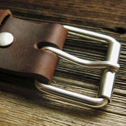 35mm silver belt buckle